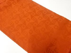 リサイクル　抽象花模様織出し名古屋帯